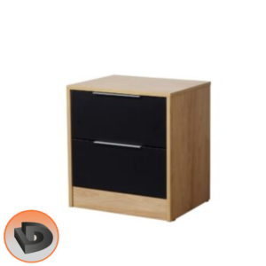 MESADE LUZ 2 CAJONES RICCHEZZE MURANO