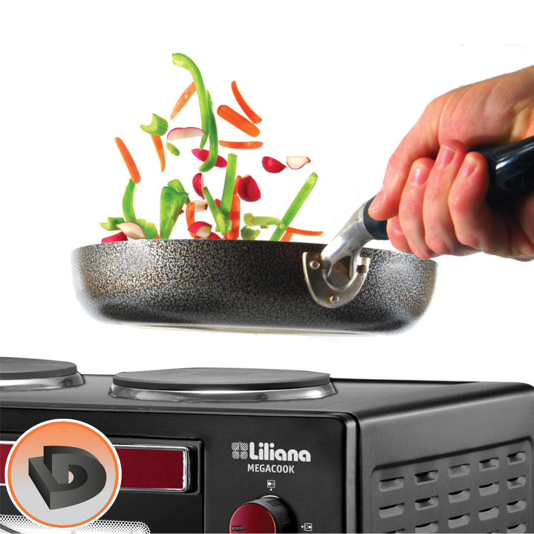 HORNO ELECTRICO LILIANA MEGACOOK AO160 60Lts - Imagen 3