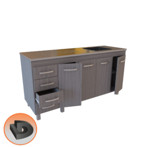 BAJO MESADA ORLANDI PREMIUM 1,60 M