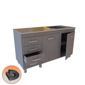 BAJO MESADA ORLANDI PREMIUM 1,40 M