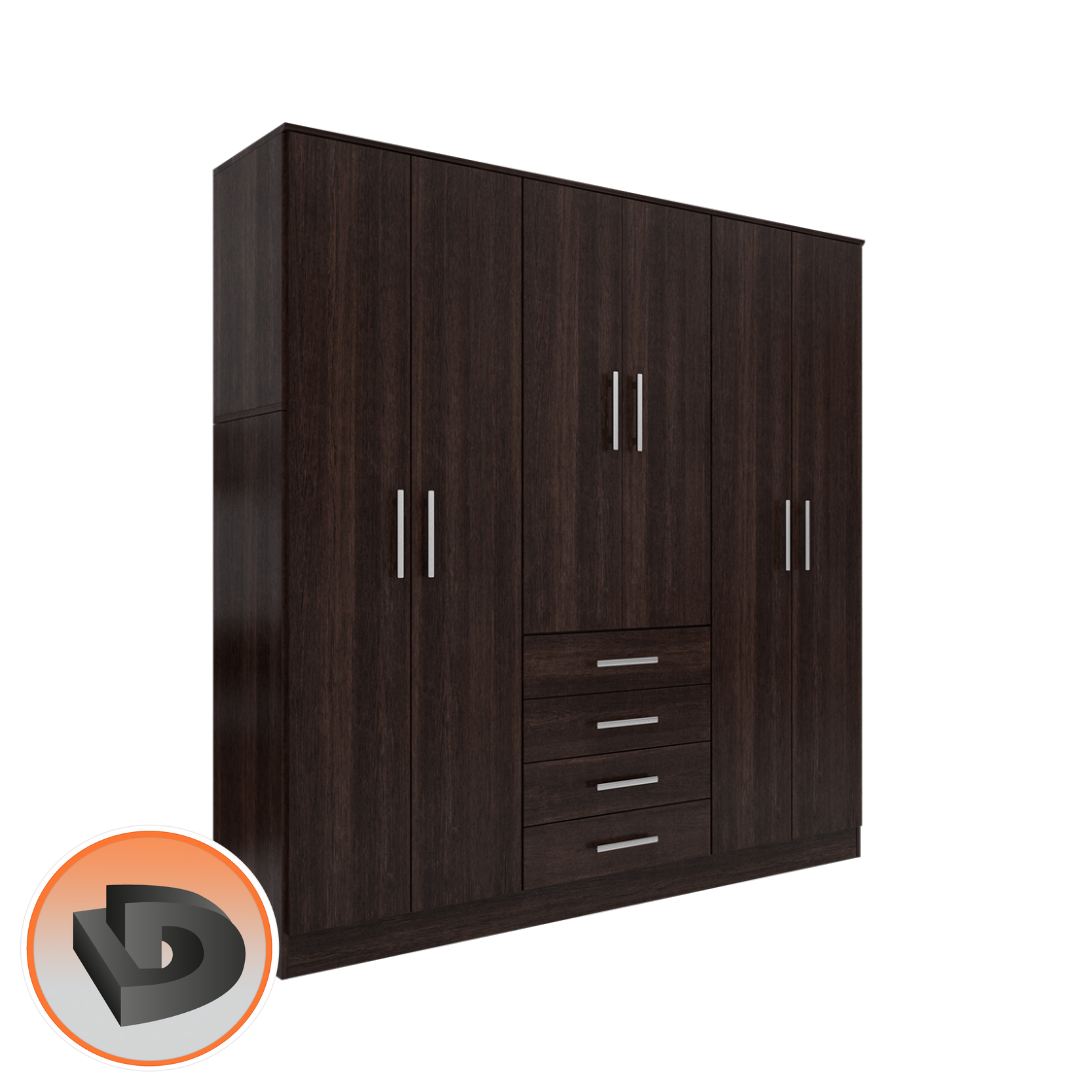 PLACARD ORLANDI DOS CUERPOS PUERTAS BATIENTES 205CM - Imagen 2