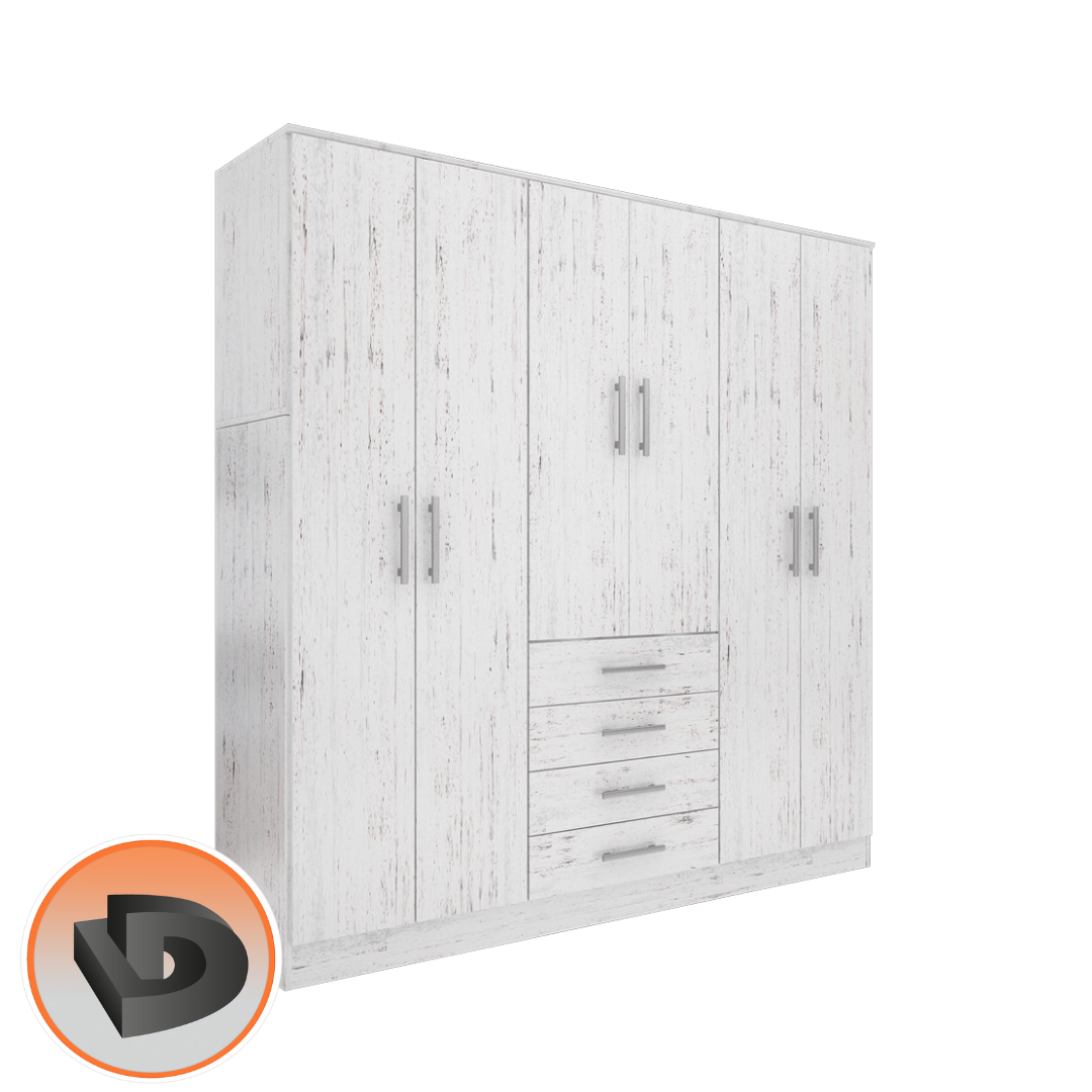 PLACARD ORLANDI DOS CUERPOS PUERTAS BATIENTES 205CM - Imagen 3