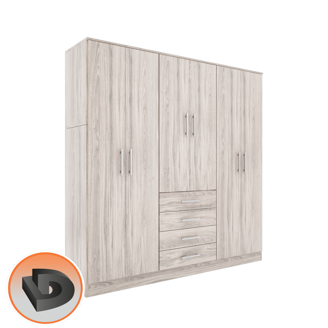 PLACARD ORLANDI DOS CUERPOS PUERTAS BATIENTES 205CM - Imagen 4