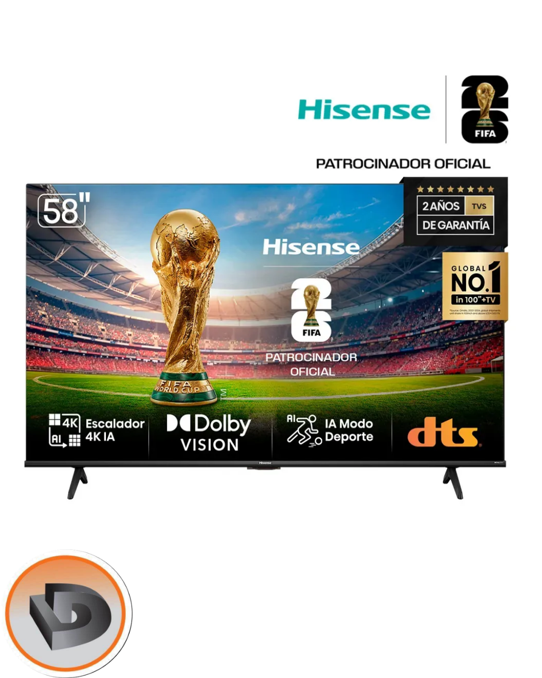 SMART TV HISENSE 58"