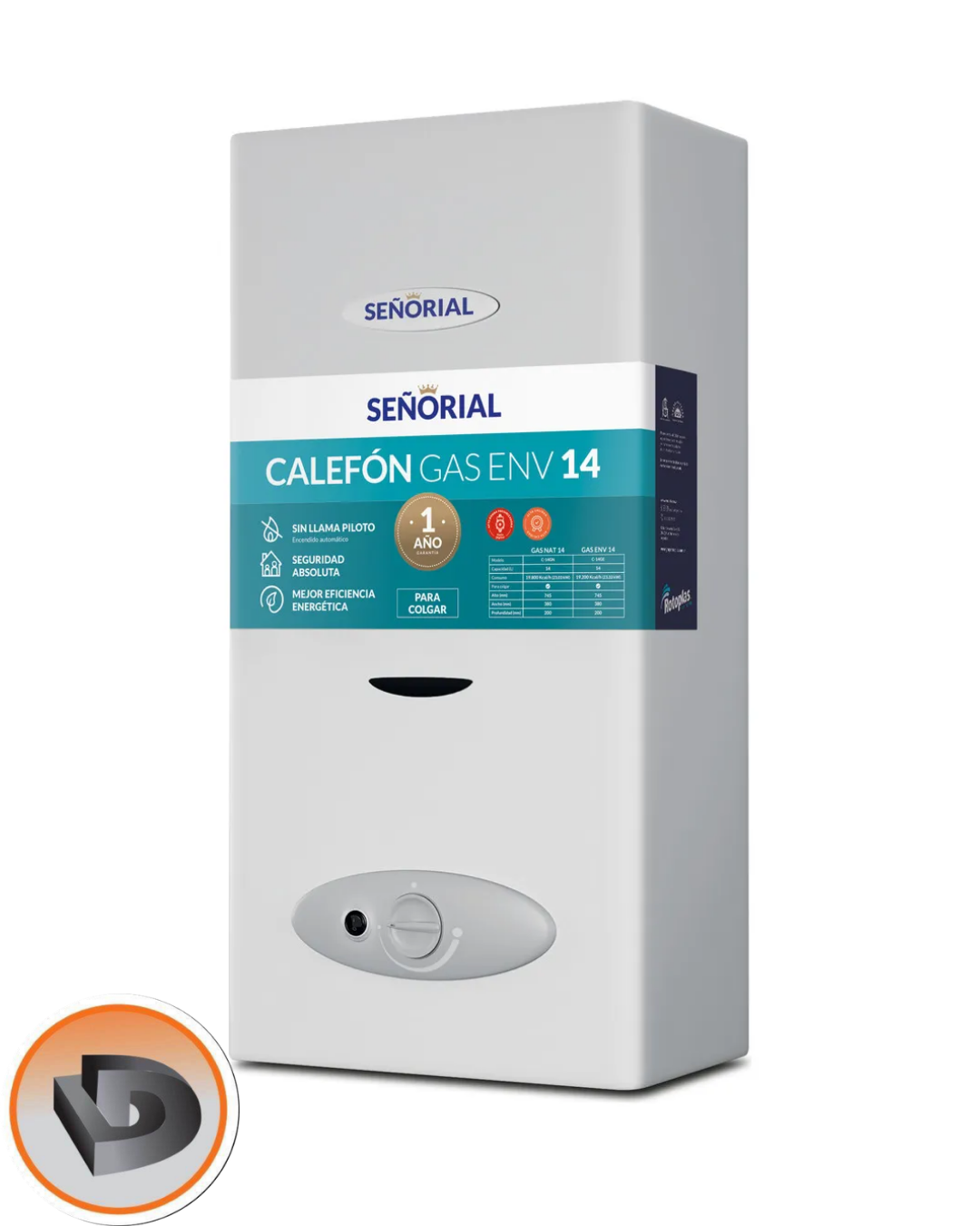 CALEFON SEÑORIAL 14 LTS