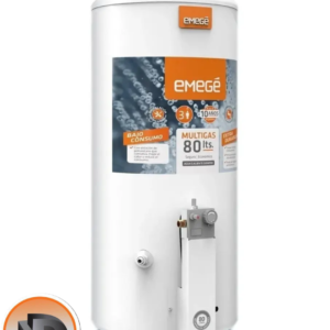 TERMOTANQUE EMEGE 80 LTS MULTIGAS