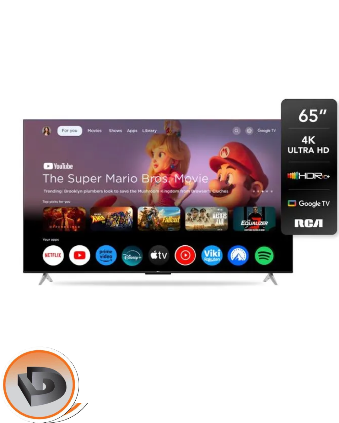 SMART RCA TV 65" GOOGLE 4K