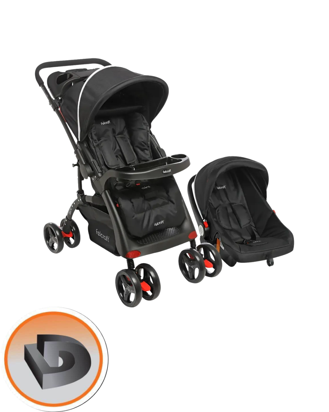FELCRAFT COCHE RIDER MODELO "SINI" C/HUEVITO NEGRO - Imagen 2