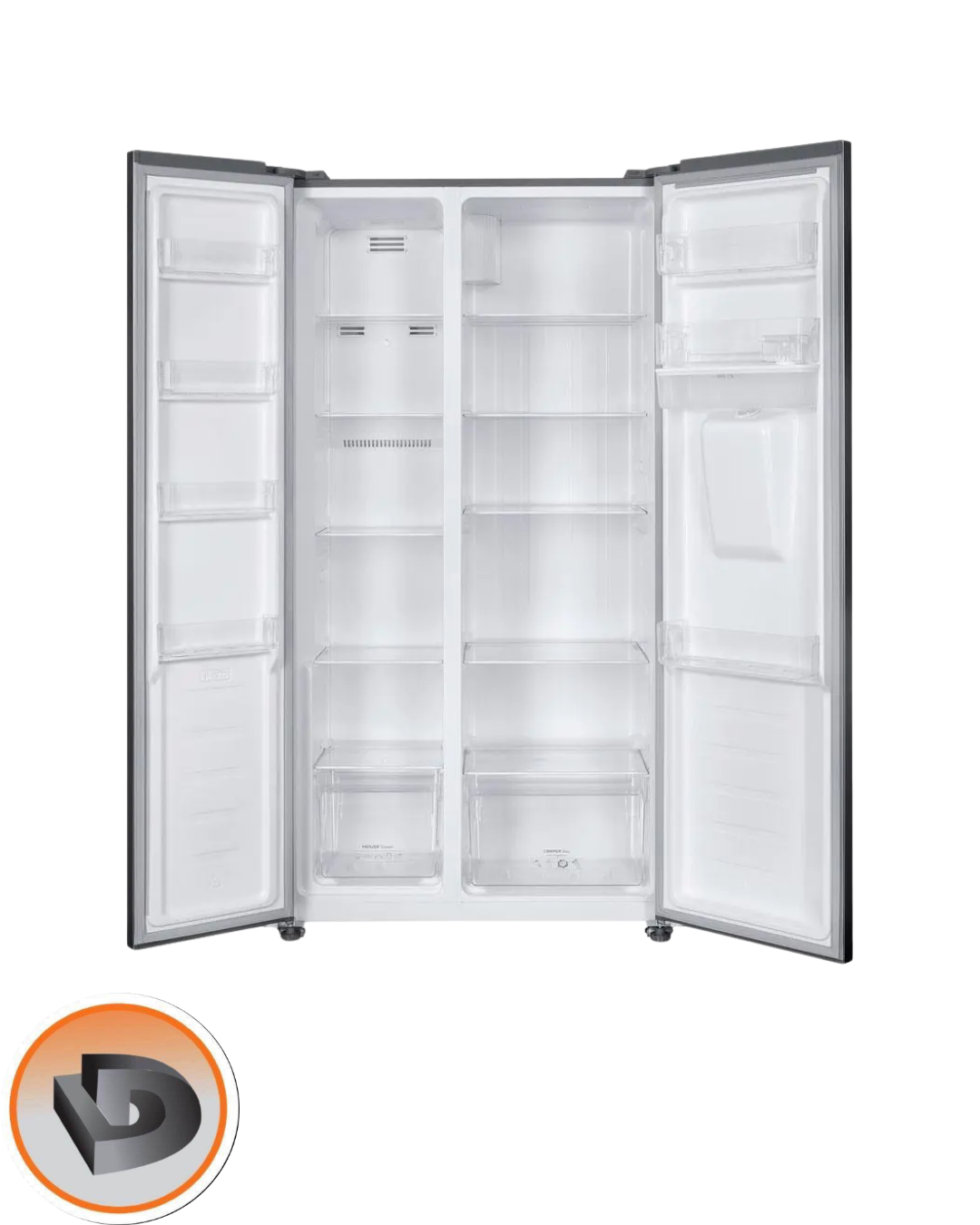 HELADERA KOHINOOR SIDE BY SIDE 469 LTS ACERO INOX KHSA47NI/9 - Imagen 2